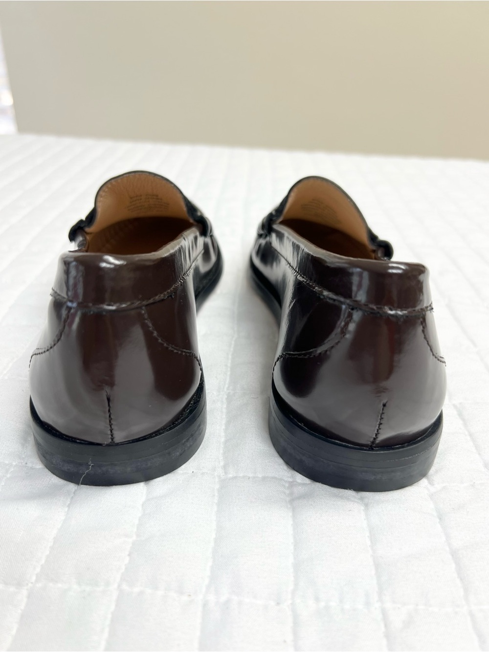 J. Crew New Winona penny loafers Italian spazzolato leather Cocoa Berry Size 5 - Picture 6 of 11